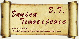 Danica Timotijević vizit kartica